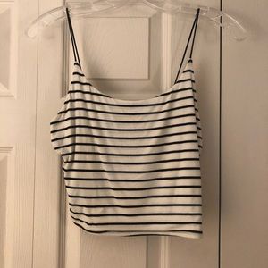 Garage Striped, Cropped Tank